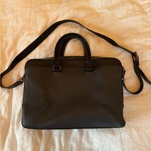 Salvatore Ferragamo Revival Men’s Black Leather Briefcase
